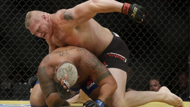 Brock Lesnar looked "fricken juicy as hell" before UFC 200, according to Mark Hunt.