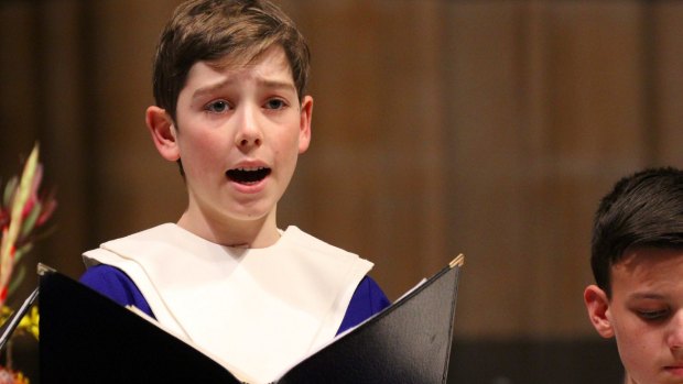 Australian Boys Choir soloist Justin Mitchell.