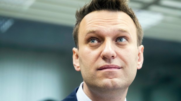 Alexei Navalny, who was detained on Monday morning.