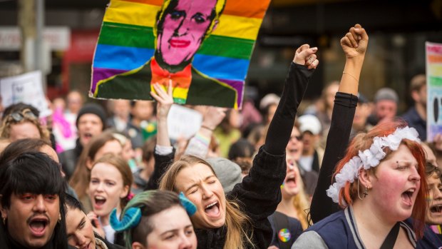 Tens of thousands of Melburnians rallied in support of the 'yes' vote on the weekend.