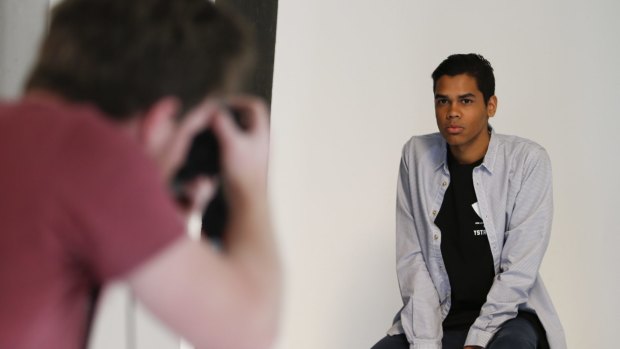 Aspiring model Gary Mitchell is part of a YMCA project that helps young, disadvantaged Victorians achieve their goals.
