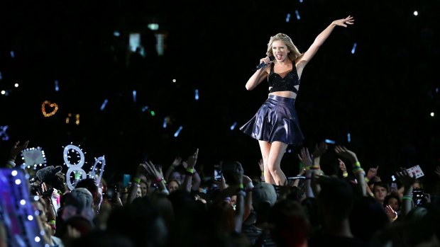 Taylor Swift performs to a 72,000-strong crowd in rapture in Sydney.