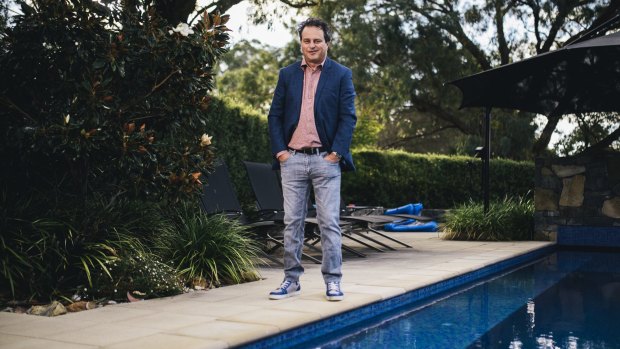 Canberra entrepreneur Matt Bullock at home in Pearce. He has just sold his online transaction company eWAY for $US50 million.