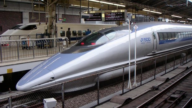 The Shinkansen bullet train is a pleasing and speedy way to travel in Japan.