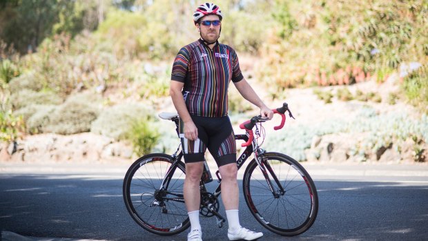 On yer bike: Richard Herbst had an epiphany in his 40s and took action.