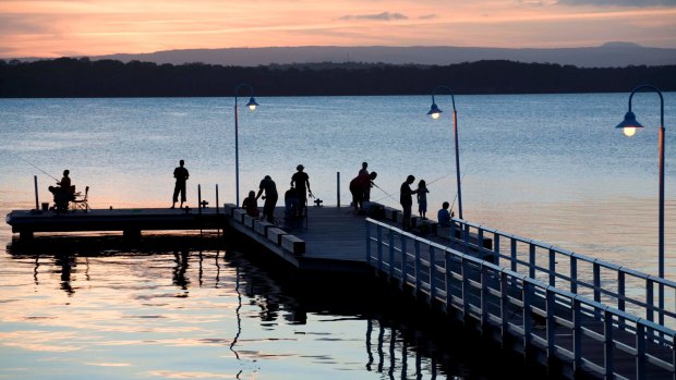 Sunset at Lake Macquarie.