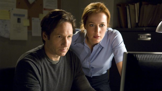 Tension: David Duchovny and Gillian Anderson are back as agent Scully and Mulder for <i>The X-Files</i> remake.