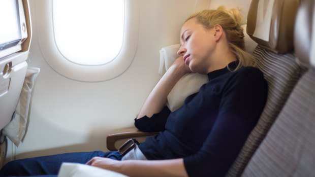 It's a good idea to pack items that'll help you sleep on a long-haul flight.