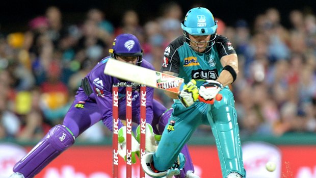 Former NZ Test captain  Brendon McCullum bats for the Brisbane Heat.