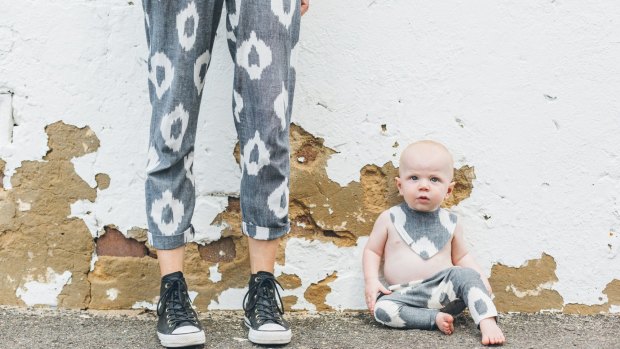  Carlie Ballard's Baby range uses the same organic hand-woven cotton as her womenswear line.