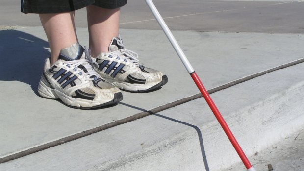 A white cane is an important safeguard for persons with varying levels of visual impairment.