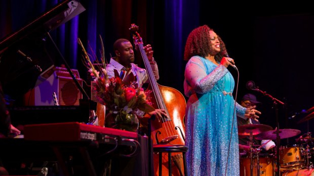 Uplifting: Dianne Reeves performs at the Melbourne Recital Centre.
