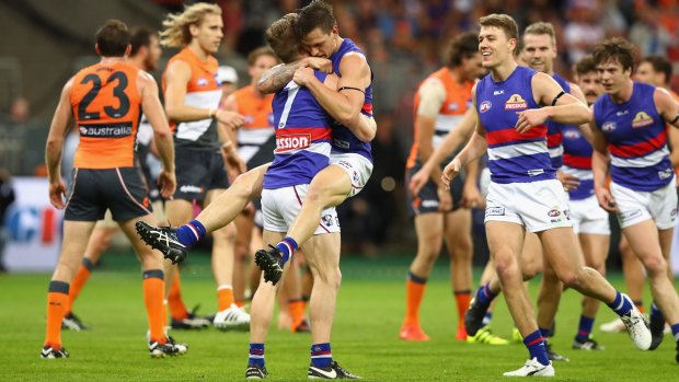 The Giants fell short of a grand final place by one goal against the Western Bulldogs.