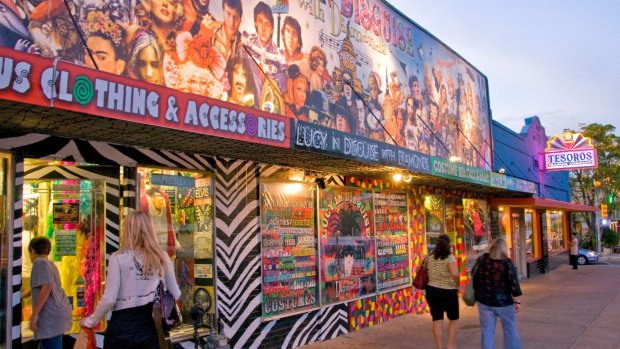 South Congress Avenue features quirky and fun local shops and entertainment. 