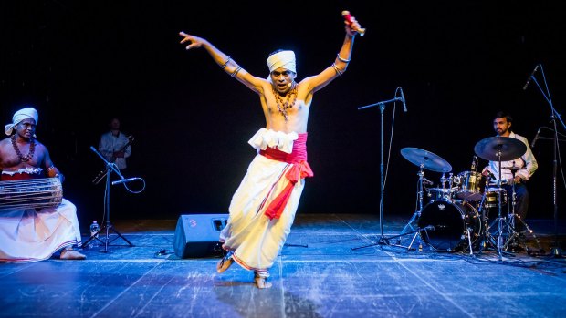 Baliphonics, a Sri Lankan group, perform music inspired by tradtional rituals.