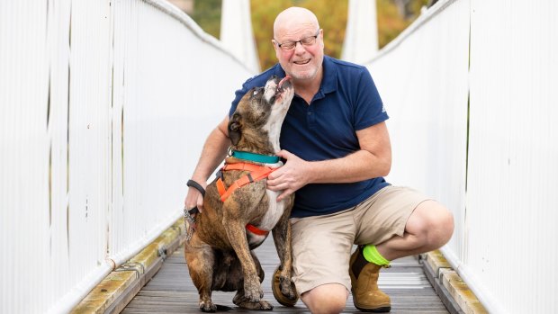 After waiting to be adopted since November, Cooper has found a new home with Bill Peisley. 