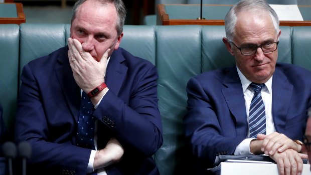 Deputy Prime Minister Barnaby Joyce and Prime Minister Malcolm Turnbull.