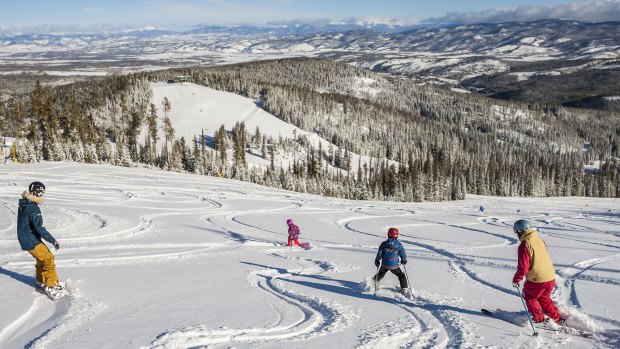 The resort is a good choice for families who ski.