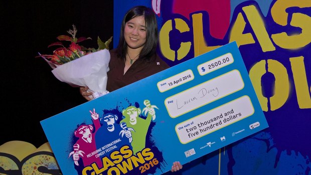 Canberra student Lauren Duong has won the Class Clowns grand final at the Melbourne International Comedy Festival.