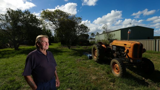 Warren Munro, who has had prostate cancer,  on his Cabbage Tree Road property. 