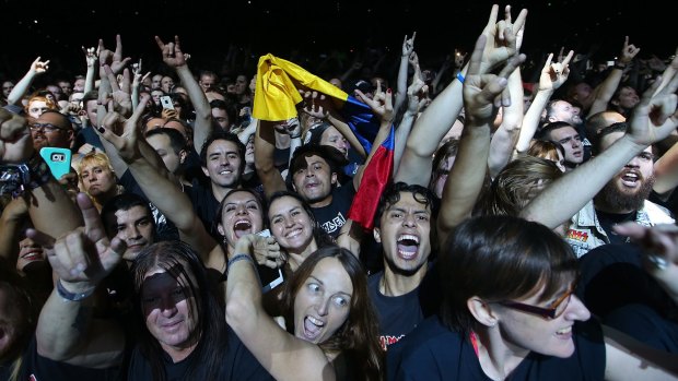 The Iron Maiden faithful lap up every moment at the Brisbane Entertainment Centre on Wednesday.