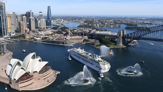 Pacific Explorer is the first international cruise ship to resume sailing in Australian waters.
