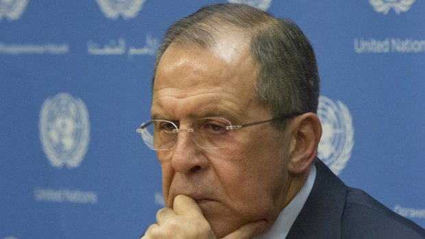 Foreign Minister Lavrov said there needed to be credible guarantees on Syrian President Bashar al-Assad's departure.