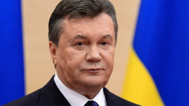 Ukraine's deposed president, Viktor Yanukovych.