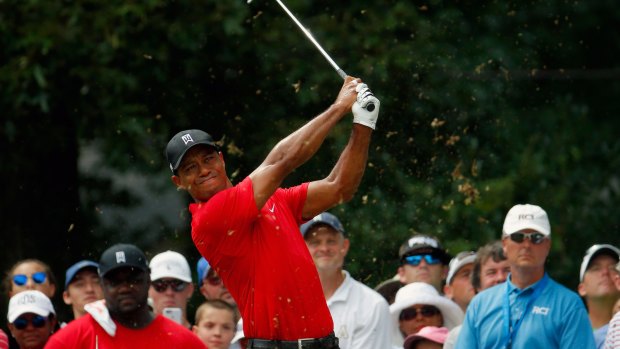 Tiger Woods' better performance was not good enough to break his winless streak.
