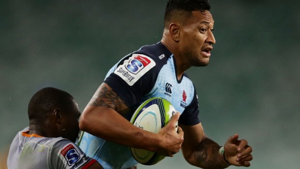 Success story: Israel Folau has made the switch to rugby and performed well.