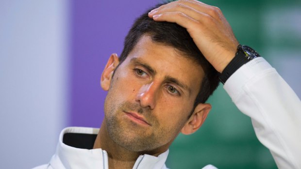 Fitness doubts: Novak Djokovic.