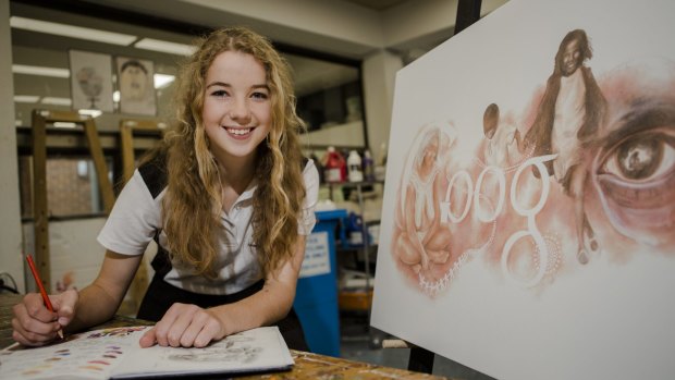 16-year-old Ineka Voigt won an Australia-wide competition "Doodle 4 Google". 