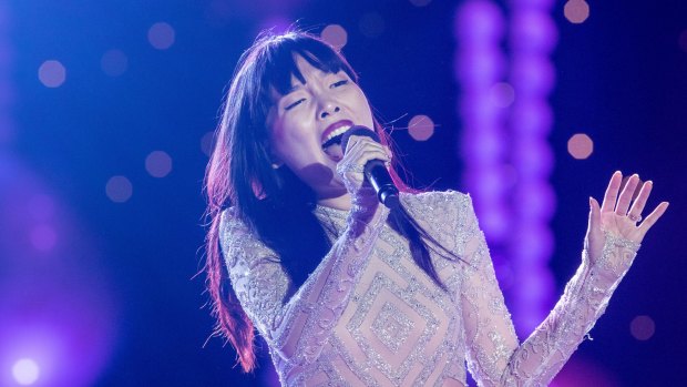 Dami Im says her experience as a gospel singer in South Korea helps her to "keep grounded". 