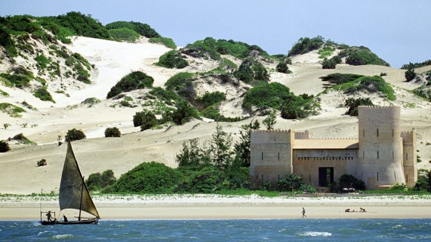 The Kenyan coastal province  of Lamu island.