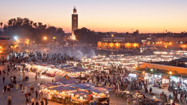 Bucket list: Marrakech is thousands of kilometres from the nearest Ebola infected-areas in Africa.