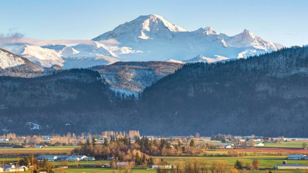 Fraser Valley, British Columbia's main farming region, melds orchards, vineyards and farm gates with spectacular mountains.