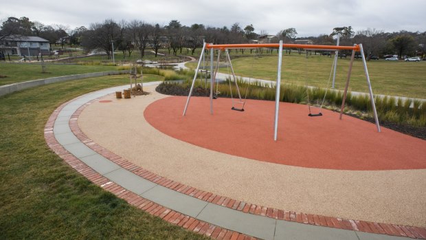 One of Canberra's newest parks, Hassett Park.