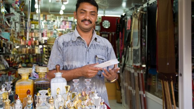 A vendor in Dhofar, Oman.