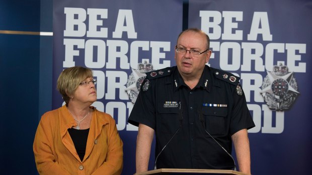 Chief Commissioner Graham Ashton and Police Minister Lisa Neville launched the state's police recruitment campaign on Sunday.