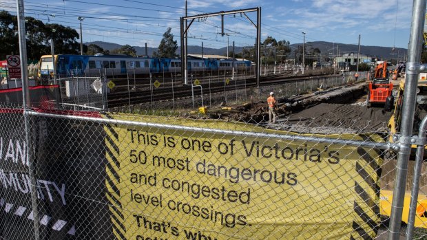 Fifty level crossings are being removed across Melbourne. 