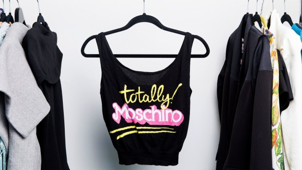 Blogger Jess Dempsey is selling about 500 pieces ranging from high street brands to designer items, including this Moschino top.