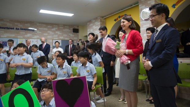 Gladys Berejiklian at Seoul National University Elementary School