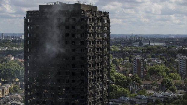 The cladding installed on Grenfell Tower had quickly burst into flame in a fire safety test, police say.