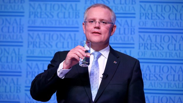 Treasurer Scott Morrison told the National Press Club on Wednesday that "Australians are tired of the politics".