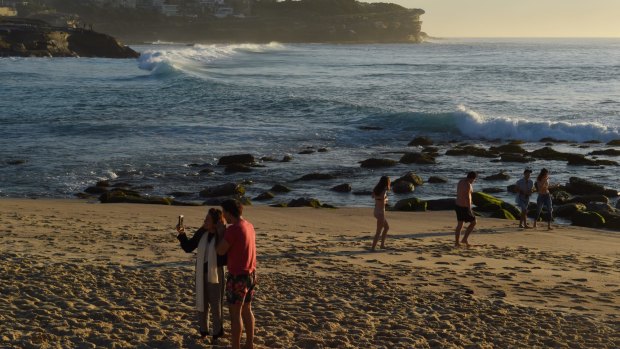Bronte Beach won't be so pleasant on Wednesday morning when the cool change arrives.