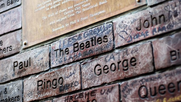 The Cavern Wall of Fame shows all the bands and singers that have appeared at the famous Cavern Club. The club is where The Beatles had their first performance on 9 February 1961. Photo: iStock
