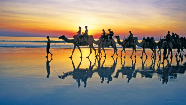 Cable Beach sunset camel ride.
