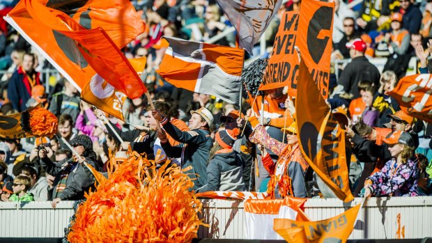 GWS Giants will return to Manuka Oval for the club's first ever Friday night fixture.