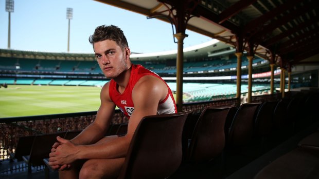 Bloodlines: Tom Papley is following in the footsteps of both of his grandfathers in donning the red and the white.