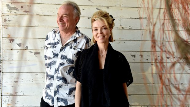 Actors Sean Taylor and Danielle Carter in My Zinc Bed, at the Ensemble Theatre, Kirribilli.